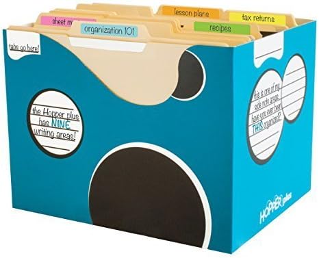 Boxa HOPPER PLUS Bigger File Cabinet Organizer Bin, 6 per Pack (6-HP07-0-BB-06) by BOXA