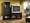 Bush Furniture Stanford Audio Cabinet, Antique Black/Hansen Cherry
