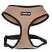 Puppia Soft Dog Harness No Choke Over-The-Head Triple Layered Breathable Mesh Adjustable Chest Belt and Quick-Release Buckle, Beige, Small