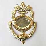REAL SIMPLE...HANDTOOLED HANDCRAFTED SOLID BRASS DOOR KNOCKER!!!