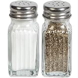 1 X Glass Salt & Pepper Shaker Set