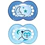 MAM 707711 - Ciuccio "Night" in silicone per bambi&hellip di MAM