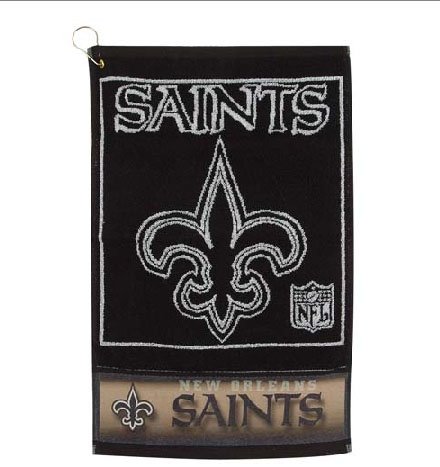 New Orleans Saints GOLF CLUB HAND JACQUARD TOWEL