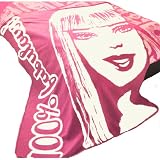 Barbie 100% Fabulous Pink & White Fleece Blanket Throw 120x150cm