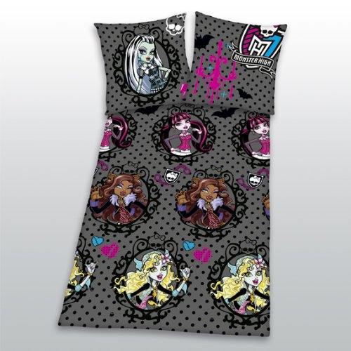 Herding 443462050412 Bettw&auml;sche Monster High. 80 x 80 cm + 135 x 200 cm . Linon