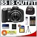 Canon PowerShot S5 IS 8.0 Megapixel Digital Camera with 12x Optical Zoom + Transcend 4GB 150x SecureDigital (SD) Card + High Speed USB 2.0 SecureDigital (SD) Card Reader + (4) - 2700mAh AA NiMH Rechargeable Batteries w/5 Hour 110-220v Charger + Digital Ca