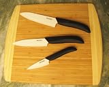 Keuken Ceramic Knives and Cutting Board Combo
