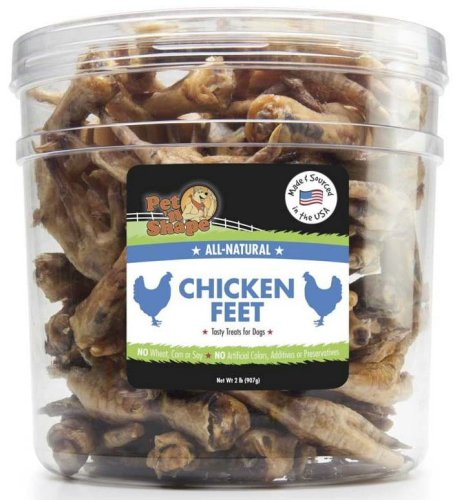 Pet 'n Shape Chicken Feet Treat for Dogs, 2-Pound Tub