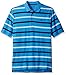 IZOD Men's Big and Tall Short-Sleeve Dock Auto Stripe Advantage Pique Polo Shirt