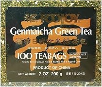 FooJoy Genmai Cha - Brown Rice Green Tea - 200 Individually Wrapped Tea Bags