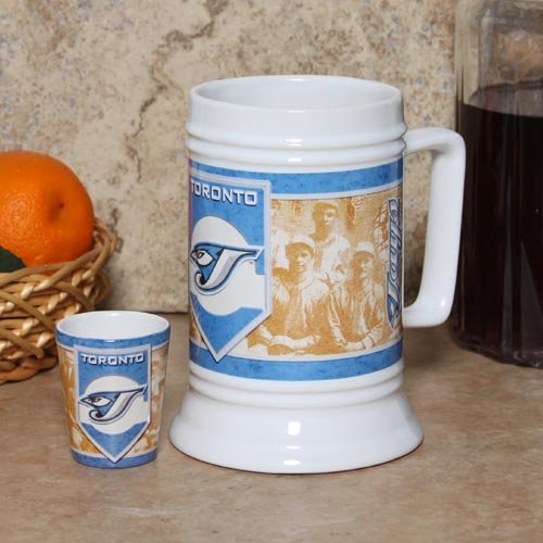 Toronto Blue Jays 20oz. Stein & 2oz. Shot Glass Set