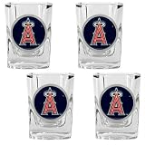 MLB Los Angeles Angels Four Piece Square Shot Glass Set
