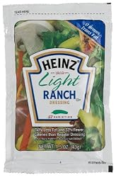 Heinz Light Ranch Dressing, 1.5-Ounce Portion Packs (Pack of 60)