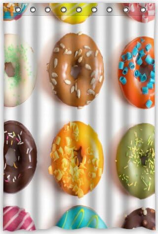 Funny Design fond Donut Shower Curtain 48"(w) x 72"(h) Generic Shower Curtain Liners