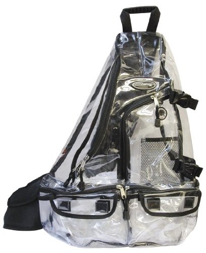 A Nexpak XL Clear Audio Sling Backpack