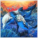 Wave Riders Painting - Bali Art - CraftNetwork