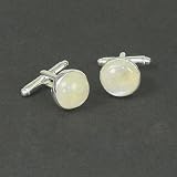 Franki Baker Moonstone and Silver Cufflinks