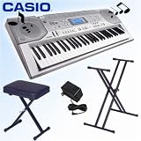 Buy Casio CTK-800 Music Keyboard Kit with Stand and AC Adapter + Casio Portable Keyboard Bench by Casio