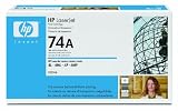 Original HP LaserJet 74A Black Print Cartridge in Retail Packaging
