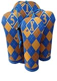 Sapphire and Mocha Argyle Head Cover Set Jaci's Gem Collection