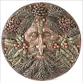 Celtic Green Man Winter/Yule Wall Plaque by Nemesis Now