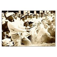 Wandbild auf echter Leinwand aufgespannt, Kunstdruck Jack Dyrell BEN HOGAN, 120cm x 80cm, 1 Teil, Bilder fertig gerahmt auf Keilrahmen riesig gro�, XXL Ausf�hrung, preiswert und g�nstiger als �lbild Gem�lde Poster Plakat mit Bilderrahmen, Dekoration f�r Raum und Wand, Wohnzimmer, B�ro, K�che, Flur