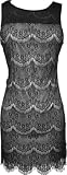 Scalloped Lace Overlay Mini Flapper Dress Junior & Junior Plus Size