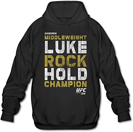 Man LUKE ROCKHOLD UFC 194 CHAMPION Hoodies Black