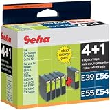 Geha Bonuspack 4+1 E39+E54-E56 kompatibel mit Epson Hersteller Nr. T042440-T042140