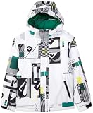 Quik SNOW Boys 8-20 Kaba Jacket, White, Small thumbnail