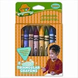 Crayola 8 ct. Washable Triangular Crayons (1 box)