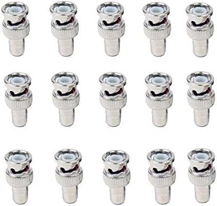 Omall (TM) BNC Male Plug to RCA Female RF Coaxial Connector(Pack of 15)