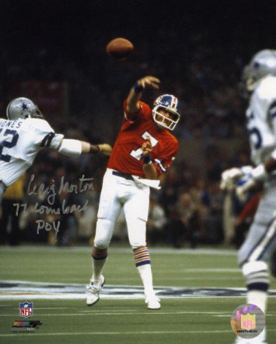 Craig Morton Autographed Photograph | Details: Denver Broncos, 77 Comeback POY Inscription, 8x10