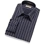 Van Heusen Men's Long Sleeve Men's Fitted Fancy Broadcloth Stripe Shirt