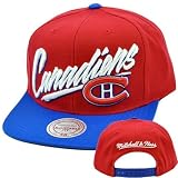 NHL LNH Mitchell Ness Throwback Vice Script Snapback Hat NE93 Montreal Canadiens