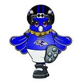 Pack of 4 NFL Baltimore Ravens Football Mascot Sports Decor Window Clings 12"