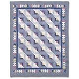 Sail Log Cabin Quilt Twin 65X 85