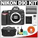 Nikon D90 Digital SLR Camera Body + Nikon EN-EL3e Battery + Case + Cameta Bonus Accessory Kit
