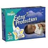 Pampers Extra Protection Size 3 Diapers Jumbo Pack 31 Count (Pack of 4)
