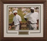 Tiger Woods And Michael Jordan at the Wachovia Championship 16x20 Framed Photograph