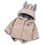 子供の女の子の綿の冬の暖かいコート・ジャケット・アウターウェア (6 か月(身長73cm), カーキ)