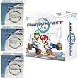 Wii Mario Kart with 3 Extra Steering Wheels
