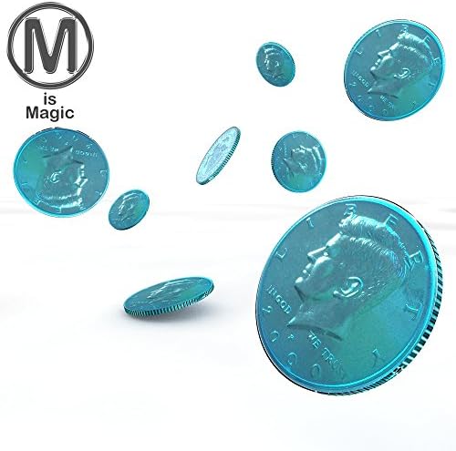 Blue Electroplated Coin Half Dollar Size **FOR PROFESSIONAL MAGICIANS ONLY***