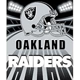 Northwest Oakland Raiders Gridiron Fleece Throw
