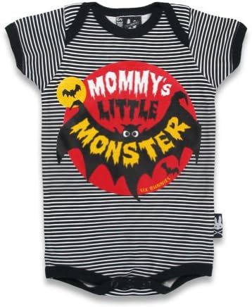 Six Bunnies Unisex Baby Mommys Little Monster Babygrow Newborn Black