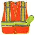 Glowear 8240HL Class 2 Two-Tone Expandable Vest, Orange, M/L