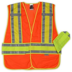 Glowear 8240HL Class 2 Two-Tone Expandable Vest, Orange, M L by Ergodyne