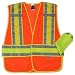 Ergodyne 8240HL-M/L GLoWEAR Class 2 Two-Tone Expandable Vest, Orange