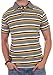 Enimay Men's Casual Short Sleeve 100% Quality Cotton Striped Polo Shirt Rugby Top