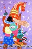 Chinese Folk Art / Chinese Peasant Painting - A Snowy Day